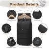 image:imageseyfocnia Collapsible Rolling Garment Bags Large Rolling Duffle Bag with Wheels Convertible Travel Garment Bag for Men Women Carry On Garment Bag for Travel Suitcase Suit Business Travel Bag Black
