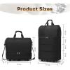 image:imageseyfocnia Collapsible Rolling Garment Bags Large Rolling Duffle Bag with Wheels Convertible Travel Garment Bag for Men Women Carry On Garment Bag for Travel Suitcase Suit Business Travel Bag Black