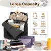 image:imageseyfocnia Collapsible Rolling Garment Bags Large Rolling Duffle Bag with Wheels Convertible Travel Garment Bag for Men Women Carry On Garment Bag for Travel Suitcase Suit Business Travel Bag Black