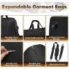 image:imageseyfocnia Collapsible Rolling Garment Bags Large Rolling Duffle Bag with Wheels Convertible Travel Garment Bag for Men Women Carry On Garment Bag for Travel Suitcase Suit Business Travel Bag Black
