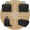 image:imageseyfocnia Collapsible Rolling Garment Bags Large Rolling Duffle Bag with Wheels Convertible Travel Garment Bag for Men Women Carry On Garment Bag for Travel Suitcase Suit Business Travel Bag Black