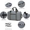 image:imageseyfocnia Convertible Travel Garment Bag for Men amp Women MultiPocket Travel Duffel Carry On Luggage Personal Item Business Suit BackpackGrey