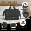 image:imageseyfocnia Gym Duffel Bag with Shoe Compartment Lightweight Travel Bag for Men Women Carry On Overnight Bag Weekender Bag for Workout SportBlackBlack