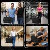 image:imageseyfocnia Gym Duffel Bag with Shoe Compartment Lightweight Travel Bag for Men Women Carry On Overnight Bag Weekender Bag for Workout SportBlackBlack