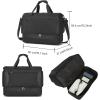 image:imageseyfocnia Gym Duffel Bag with Shoe Compartment Lightweight Travel Bag for Men Women Carry On Overnight Bag Weekender Bag for Workout SportBlackBlack