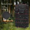 image:imageseyfocnia Tactical Foldable Travel Bag Large Suitcases with Wheels Rolling Travel Duffle Bag with Wheels and Handle Expandable Foldable Luggage Bag Collapsible Luggage Black