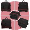 image:imageseyfocnia Tactical Foldable Travel Bag Large Suitcases with Wheels Rolling Travel Duffle Bag with Wheels and Handle Expandable Foldable Luggage Bag Collapsible Luggage Black
