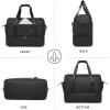 image:imageseyfocnia Travel Duffel Bag for Women with Shoe Compartment Mens Travel Bag Carry On Overnight Bag Gym Duffle Sports BagBlack