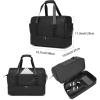image:imageseyfocnia Travel Duffel Bag for Women with Shoe Compartment Mens Travel Bag Carry On Overnight Bag Gym Duffle Sports BagBlack