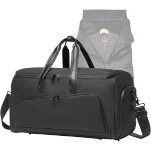 image:imageseyfocnia Convertible Garment Bag for Travel Carry on Garment Waterproof Suit Duffle Bag with Shoe Compartment  3 in 1 Travel Garment Bag for Men Women
