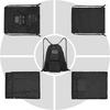 image:imageseyfocnia Drawstring Backpack Tactical String Bag with Shoe Compartment Large Cinch Bag Waterproof Gym Drawstring Bags for Travel