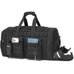 image:imageTactical Gym Bag for MenCarry On Duffel Bag with Shoe Compartment Gym Duffle bags for Travel Military Duffle Bags with Molle System for Weekend Overnight bag