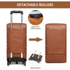 image:imageseyfocnia Rolling Duffle Bag with Wheels Duffle Bag for Travel Women Carry On Luggage Wheeled Overnight Weekender Bag MenBeigeBrown
