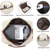image:imageseyfocnia Rolling Duffle Bag with Wheels Duffle Bag for Travel Women Carry On Luggage Wheeled Overnight Weekender Bag MenBeigeBrown