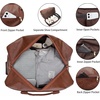 image:imageseyfocnia Rolling Duffle Bag with Wheels Duffle Bag for Travel Women Carry On Luggage Wheeled Overnight Weekender Bag MenBrown