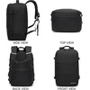 image:imageseyfocnia Convertible Travel Garment BagTravel Backpack for Men amp Women Business Laptop Backpack Carry On Luggage Personal Item Travel Bag Suit Bag With MultiPockets Black 18 inchBlack