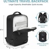 image:imageseyfocnia Convertible Travel Garment BagTravel Backpack for Men amp Women Business Laptop Backpack Carry On Luggage Personal Item Travel Bag Suit Bag With MultiPockets Black 18 inchBlack