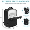 image:imageseyfocnia Convertible Travel Garment BagTravel Backpack for Men amp Women Business Laptop Backpack Carry On Luggage Personal Item Travel Bag Suit Bag With MultiPockets Black 18 inchBlack