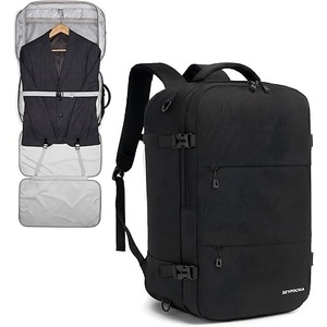 image:imageseyfocnia Convertible Travel Garment BagTravel Backpack for Men amp Women Business Laptop Backpack Carry On Luggage Personal Item Travel Bag Suit Bag With MultiPockets Black 18 inchBlack