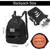 image:imageseyfocnia Drawstring Backpack Tactical String Bag with Shoe Compartment Waterproof Gym Drawstring Bags Cinch Bag Sport Gym Backpack for Men Black