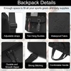 image:imageseyfocnia Drawstring Backpack Tactical String Bag with Shoe Compartment Waterproof Gym Drawstring Bags Cinch Bag Sport Gym Backpack for Men Black