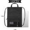 image:imageseyfocnia Drawstring Backpack Tactical String Bag Nylon Gym Bag with Shoe Compartment and Simple MOLLE System BlackBlack