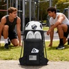 image:imageseyfocnia Drawstring Backpack Tactical String Bag Nylon Gym Bag with Shoe Compartment and Simple MOLLE System BlackBlack