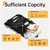 image:imageseyfocnia Drawstring Backpack Tactical String Bag Nylon Gym Bag with Shoe Compartment and Simple MOLLE System BlackBlack