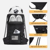 image:imageseyfocnia Drawstring Backpack Tactical String Bag Nylon Gym Bag with Shoe Compartment and Simple MOLLE System BlackBlack