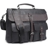 image:imageLeather Messenger Bag for MenVintage Mens Laptop Bag Water Resistant Business Travel Briefcase Satchel Work Computer BagBlack156inch